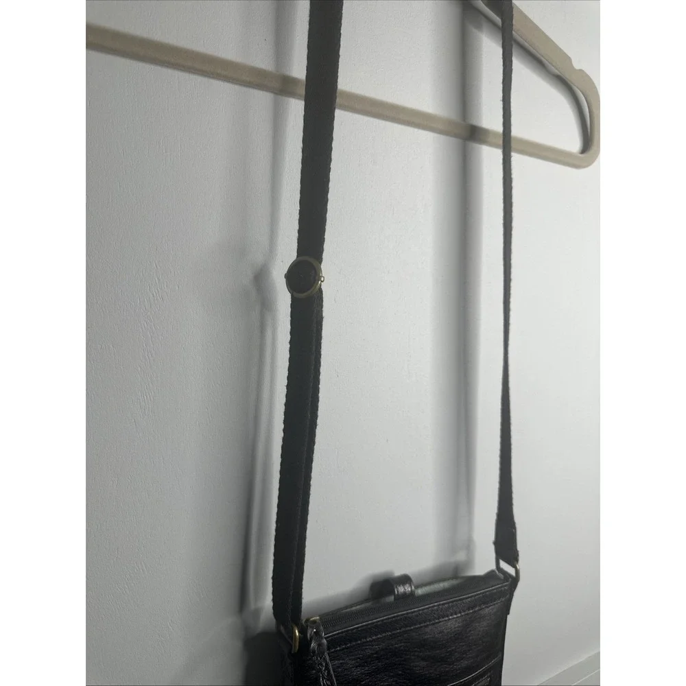 The Sak Purse‎ Black Genuine Leather Shoulder Adjustable Strap Boho Crossbody